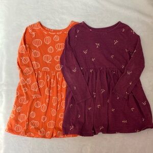 Cat & Jack Fall Long Sleeve Dress Bundle